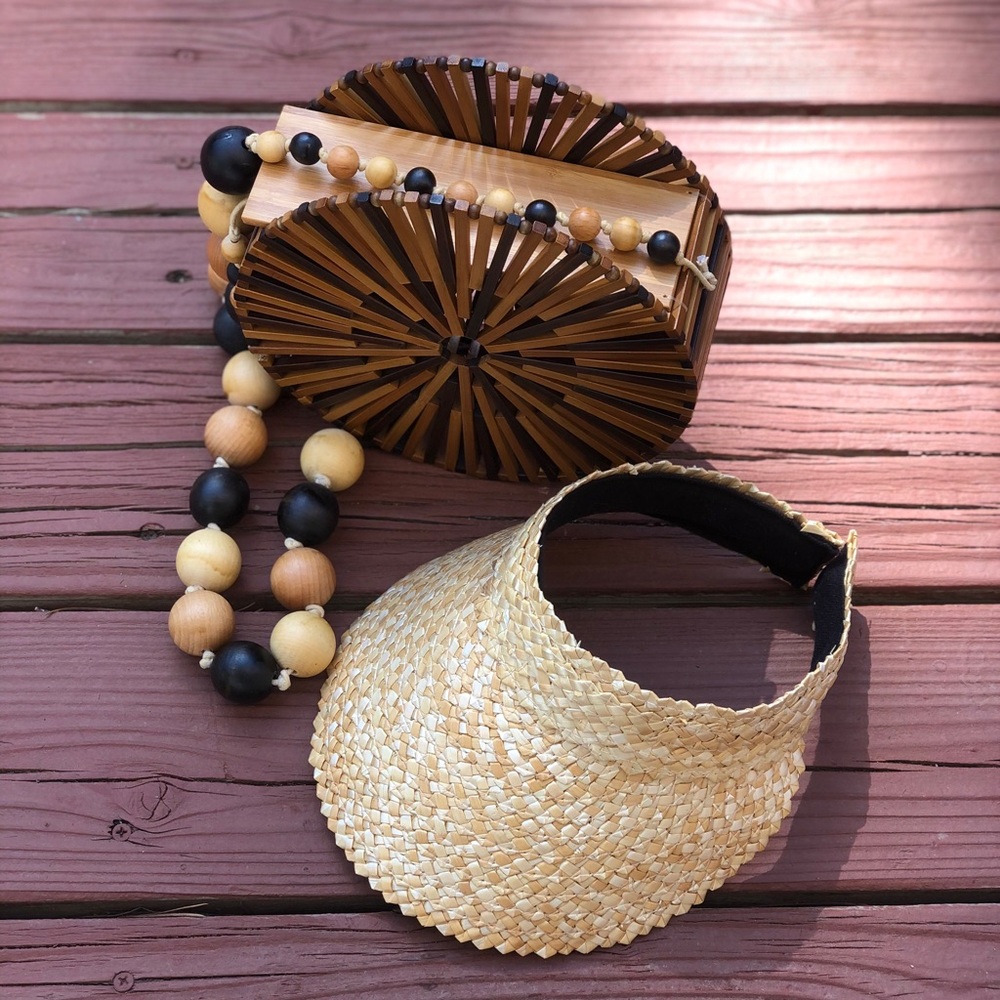 NWOT Visor Hat Straw Sun Hat